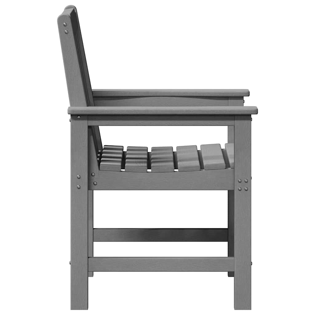 Garden Chair 6 pcs Light Grey 65.5 x 59 x 88 cm Polyethylene