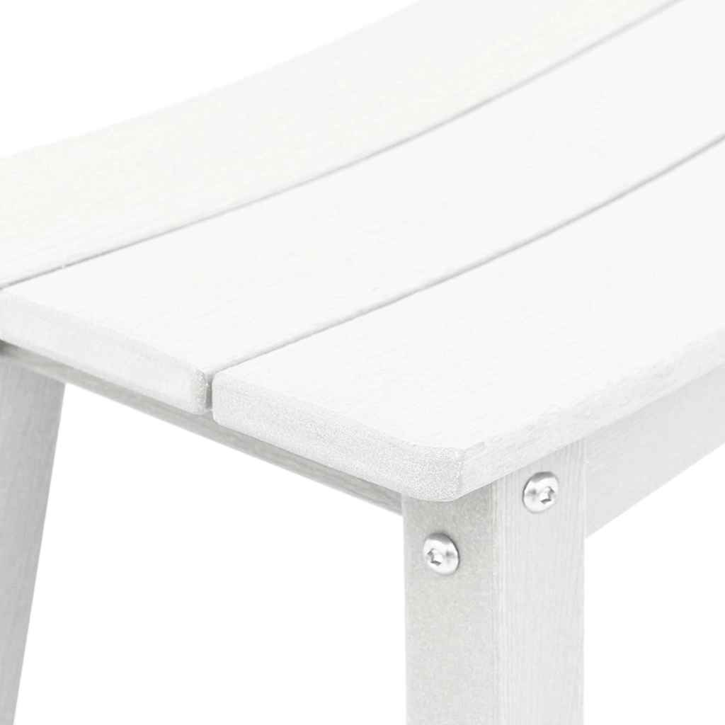 Garden Bar Set 3 pcs White HDPE