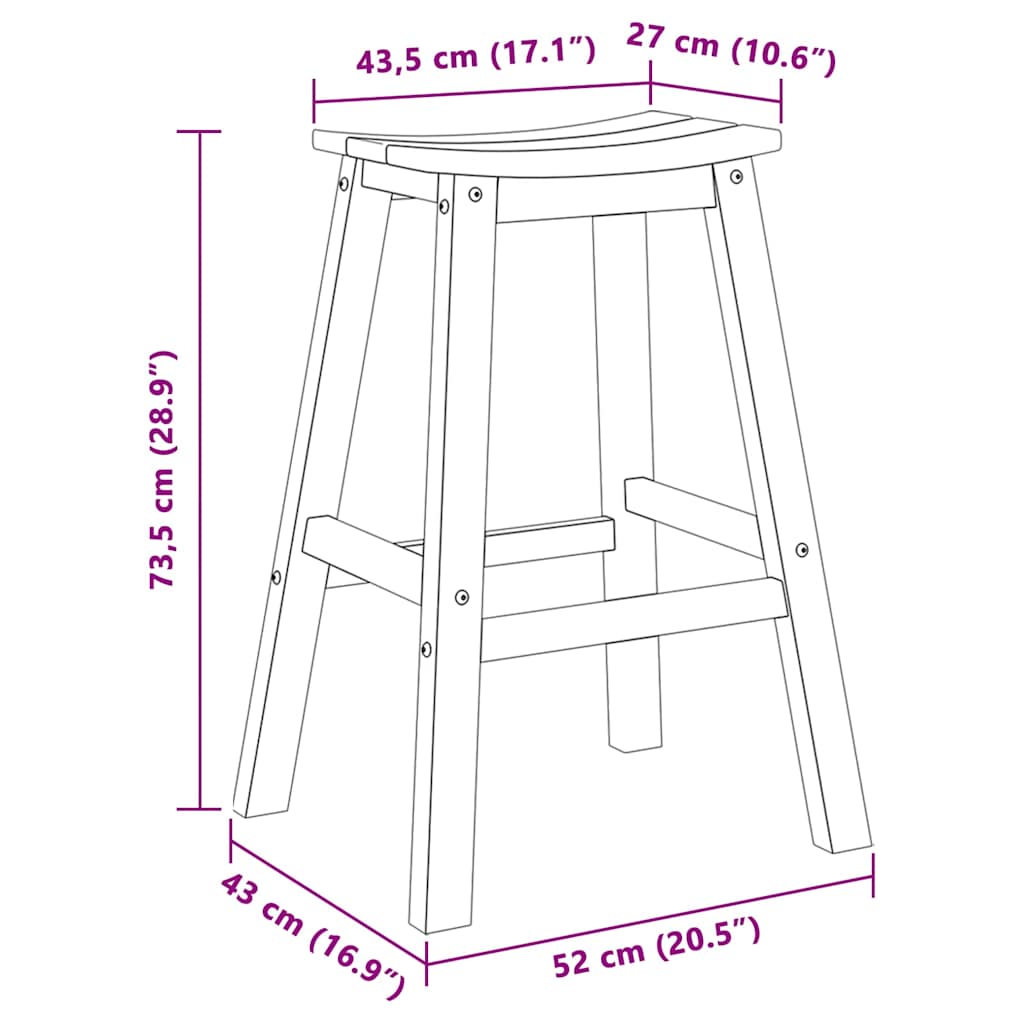 Garden Bar Set 6 pcs Black HDPE