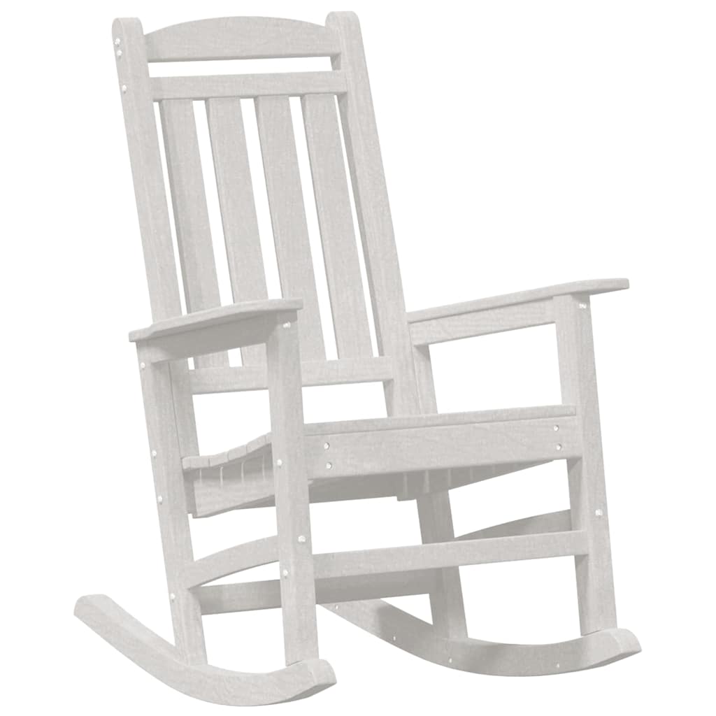 Rocking Chair 2 pcs White 92 x 70 x 108 cm Polyethylene