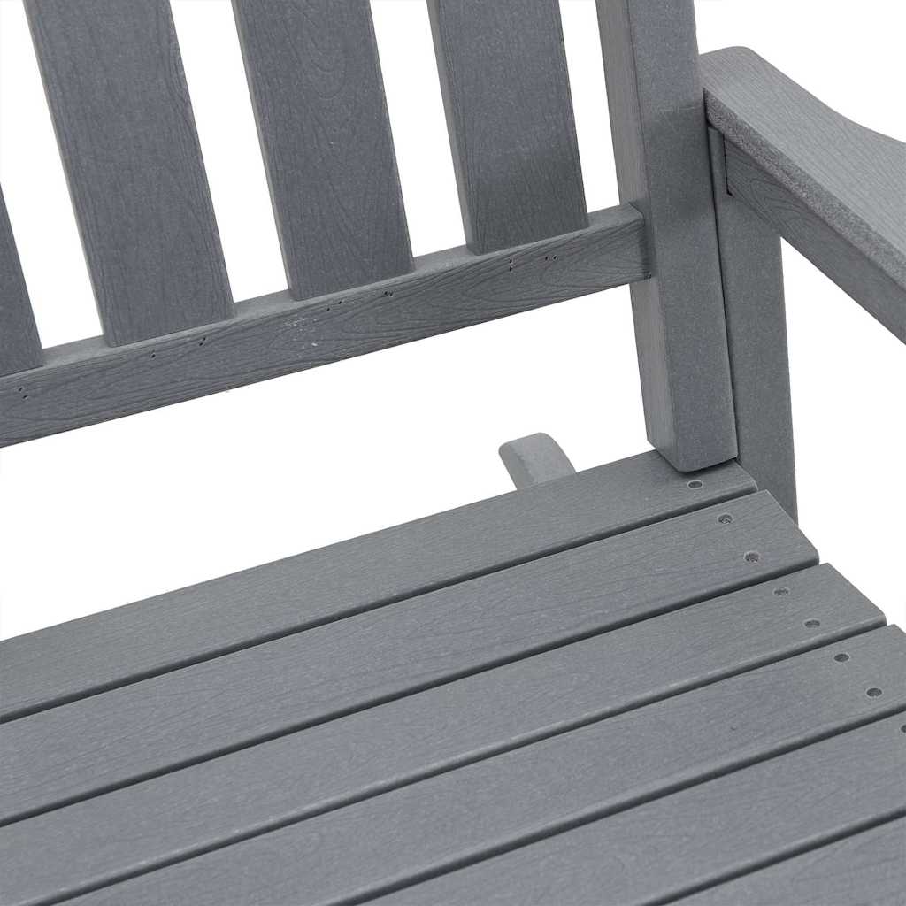 Rocking Chair 2 pcs Light Grey 92 x 70 x 108 cm Polyethylene