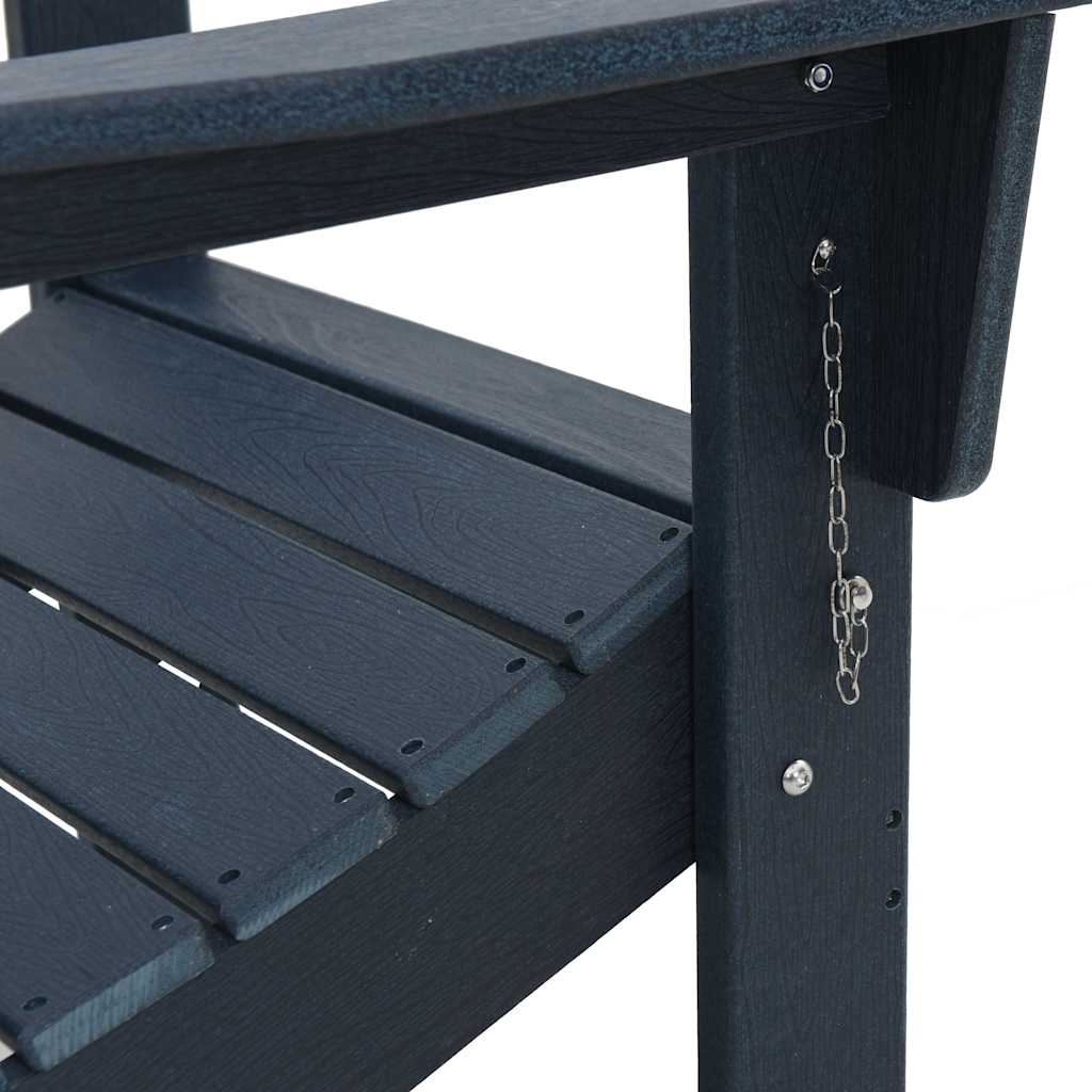 Garden Chair 2 pcs Navy 80.5 x 74.5 x 92 cm Polyethylene