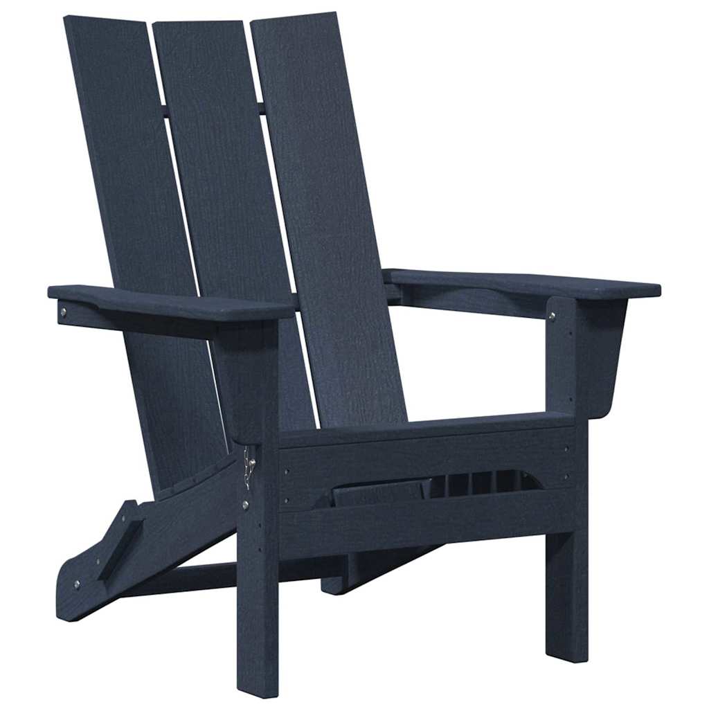 Garden Chair 2 pcs Navy 80.5 x 74.5 x 92 cm Polyethylene