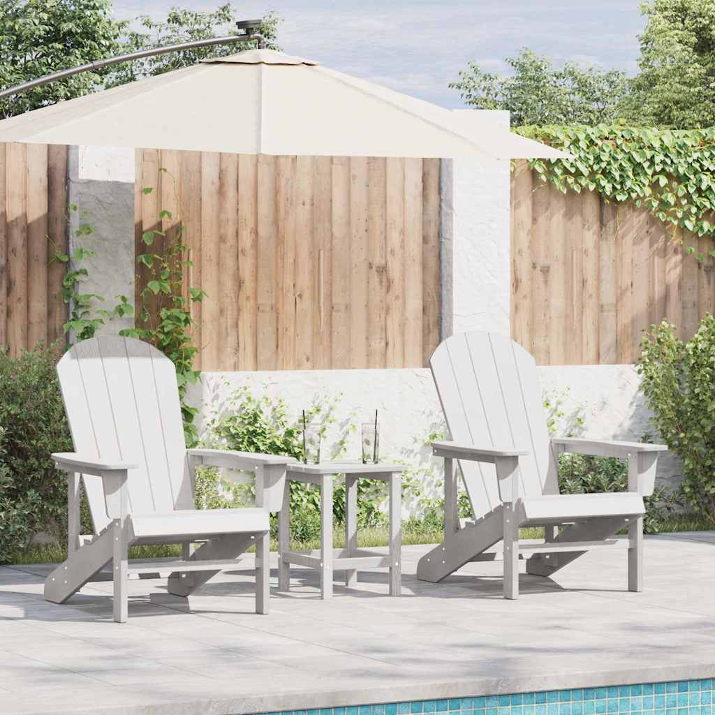 Garden Chair 2 pcs White 82 x 74 x 92 cm Polyethylene