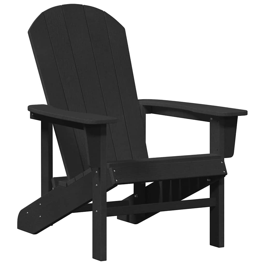 Garden Chair 2 pcs Black 82 x 74 x 92 cm Polyethylene