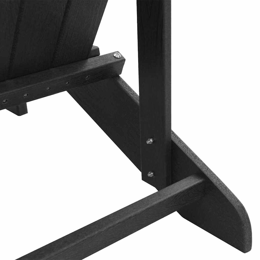 Garden Chair 3 pcs Black Polyethylene