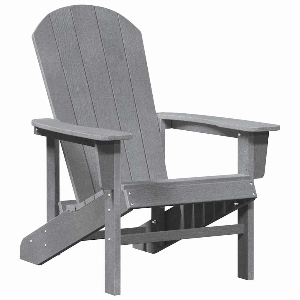 Garden Chair 3 pcs Light Grey Polyethylene