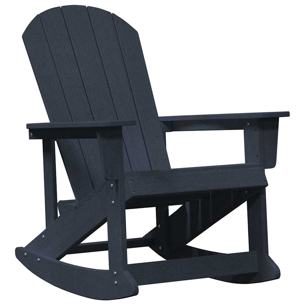 Adirondack Rocking Chairs 2 pcs Navy Blue HDPE