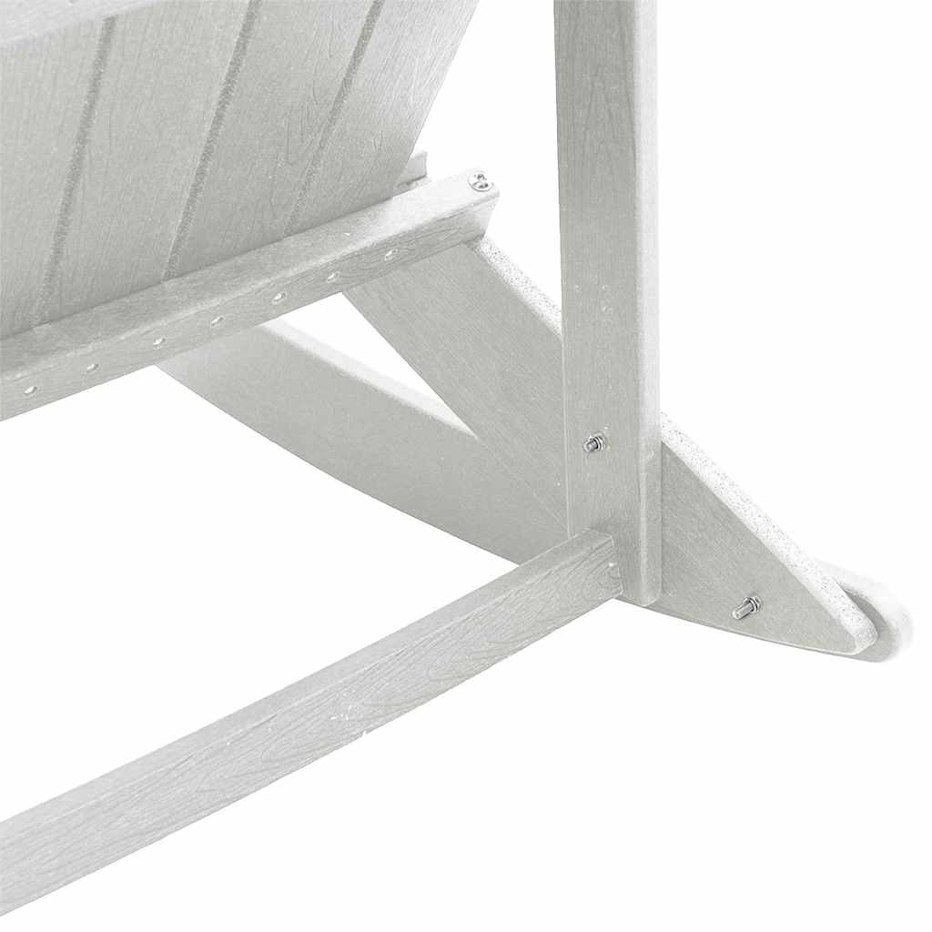 Garden Lounge Set 3 pcs White HDPE