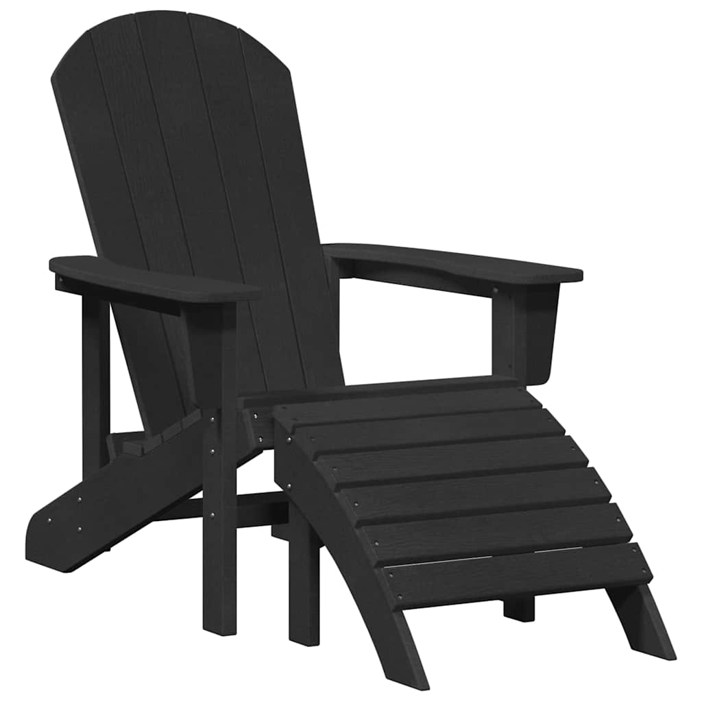 Garden Chair 2 pcs Black 83 x 74 x 92 cm Polyethylene