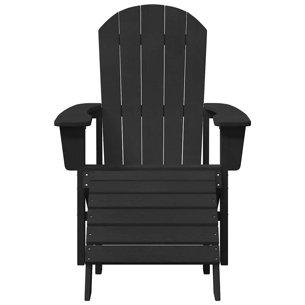 Garden Chair 2 pcs Black 83 x 74 x 92 cm Polyethylene