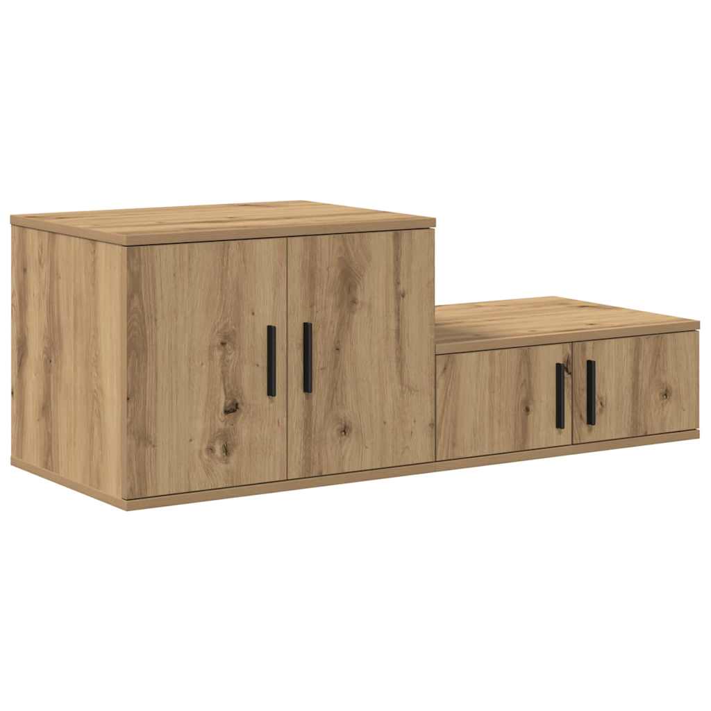 Storage Cabinet 2 pcs Artisan Oak 127 x 41 x 40 cm