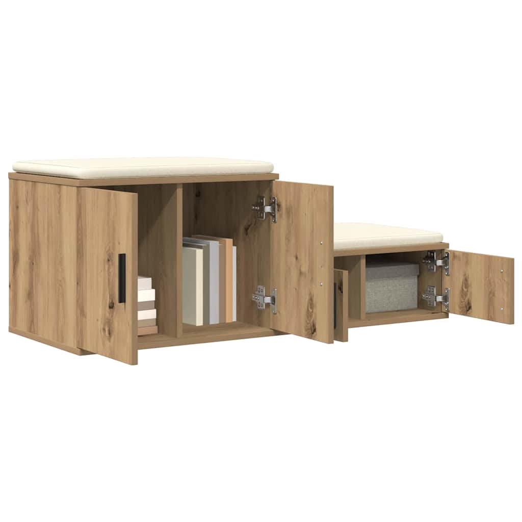 Storage Cabinet 2 pcs Artisan Oak 127 x 41 x 40 cm