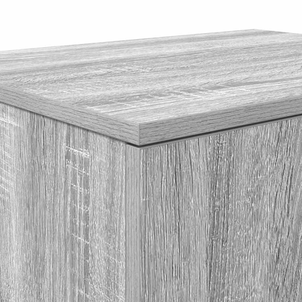 Storage Cabinet 2 pcs Grey Sonoma 118 x 41 x 40 cm