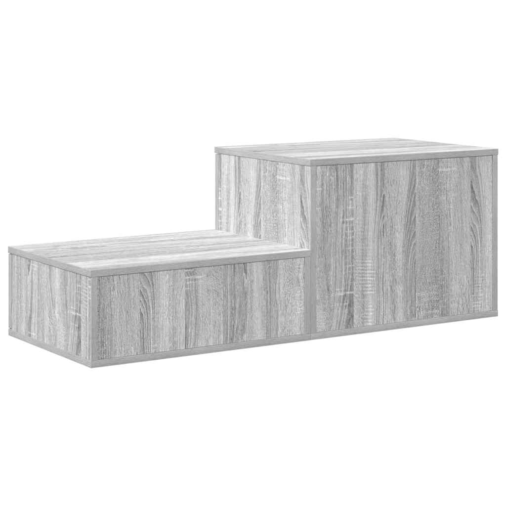Storage Cabinet 2 pcs Grey Sonoma 118 x 41 x 40 cm