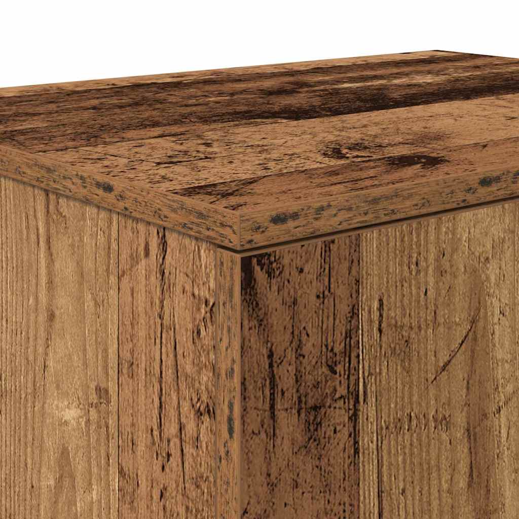 Storage Cabinet 2 pcs Old Wood 118 x 41 x 40 cm Engineered Wood