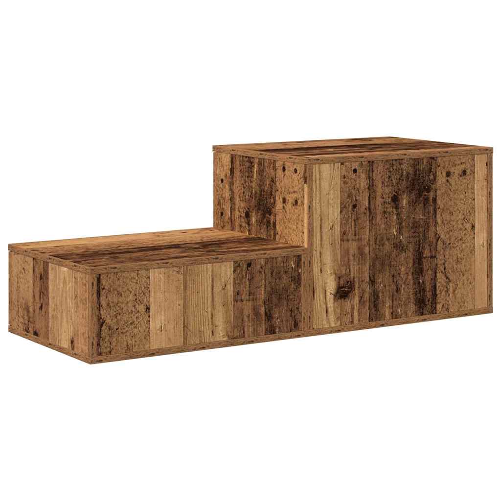 Storage Cabinet 2 pcs Old Wood 118 x 41 x 40 cm Engineered Wood