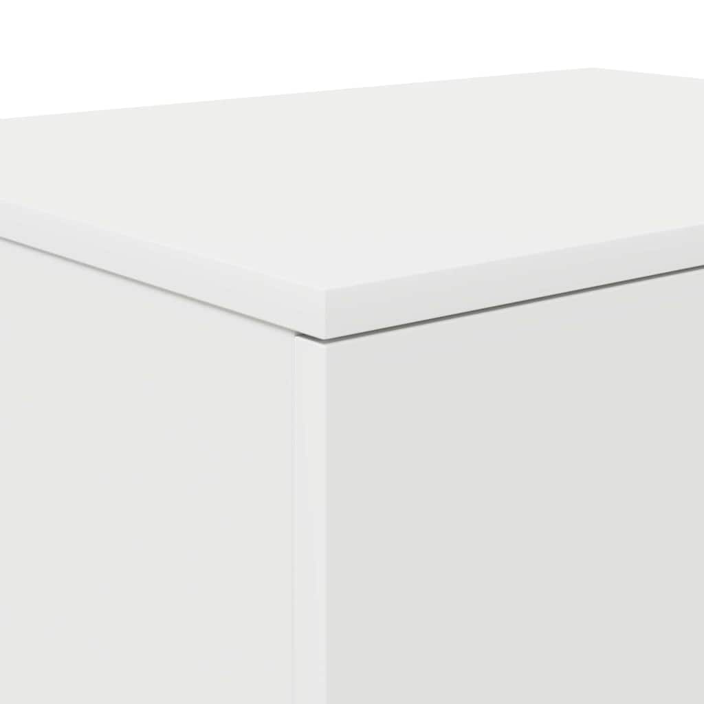 Storage Cabinet 2 pcs White 108 x 41 x 40 cm Engineered Wood