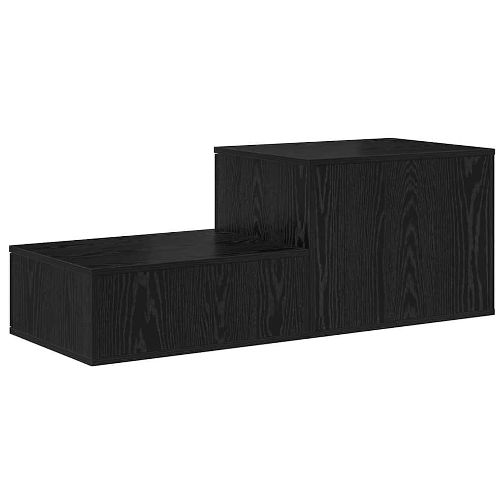 Storage Cabinet 2 pcs Black Oak 108 x 41 x 40 cm
