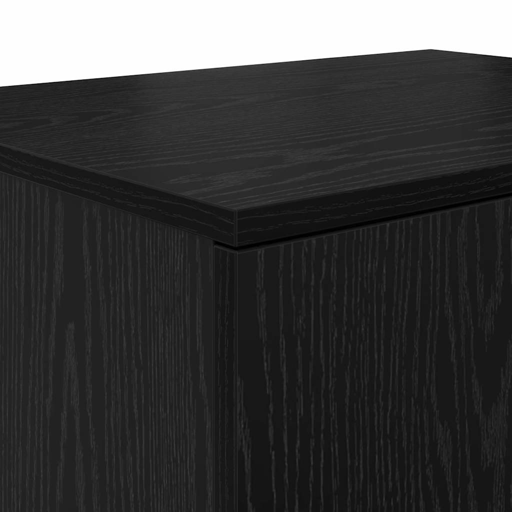 Storage Cabinet 2 pcs Black Oak 103 x 41 x 40 cm