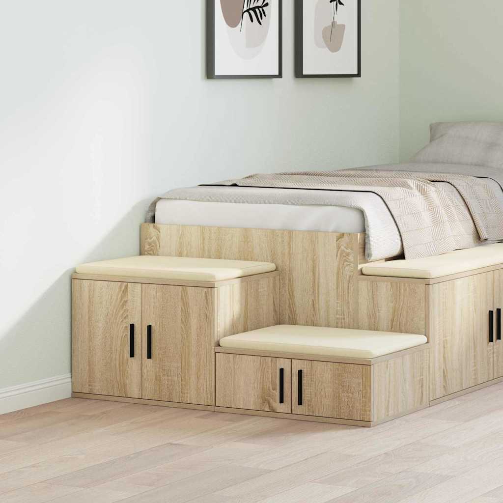 Storage Cabinet 2 pcs Sonoma Oak 103 x 41 x 40 cm