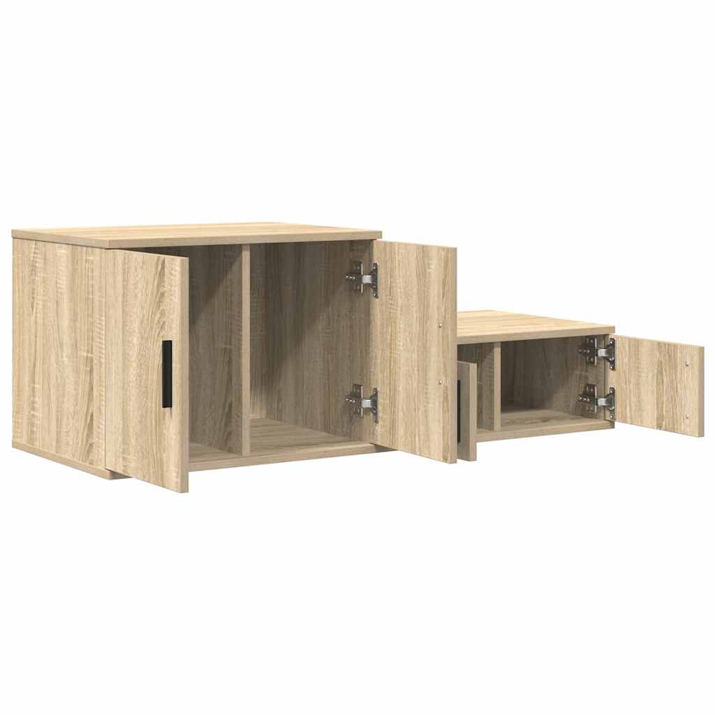 Storage Cabinet 2 pcs Sonoma Oak 103 x 41 x 40 cm