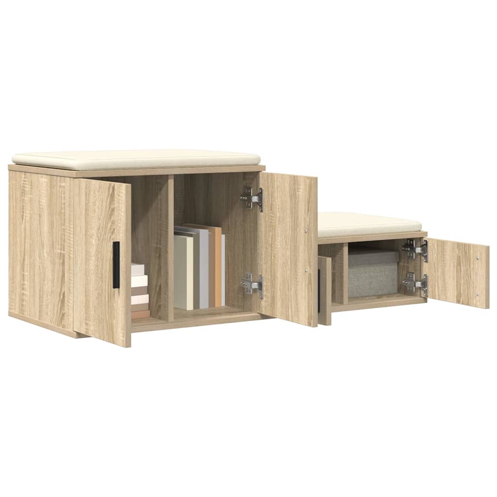Storage Cabinet 2 pcs Sonoma Oak 103 x 41 x 40 cm