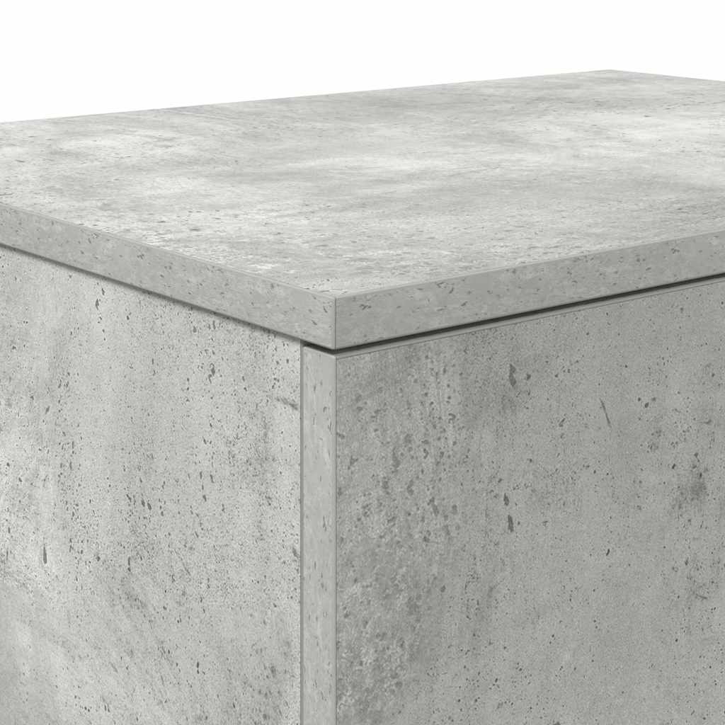 Storage Cabinet 2 pcs Concrete Grey 103 x 41 x 40 cm