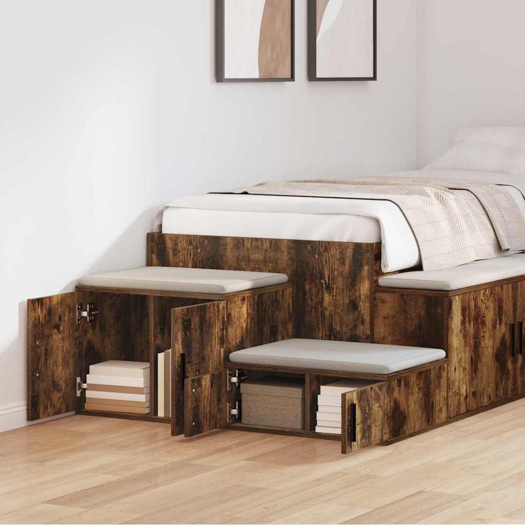 Storage Cabinet 2 pcs Smoked Oak 103 x 41 x 40 cm