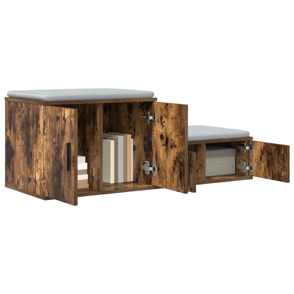 Storage Cabinet 2 pcs Smoked Oak 103 x 41 x 40 cm