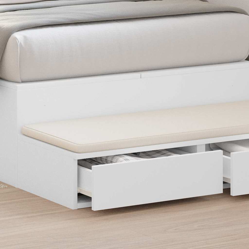 Bed Drawers White 100 x 36.5 x 16.5 cm Engineered Wood
