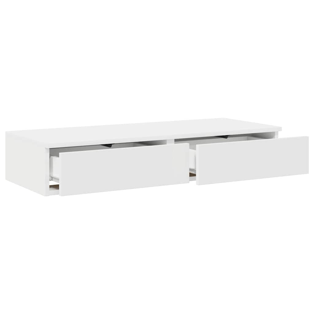 Bed Drawers White 100 x 36.5 x 16.5 cm Engineered Wood