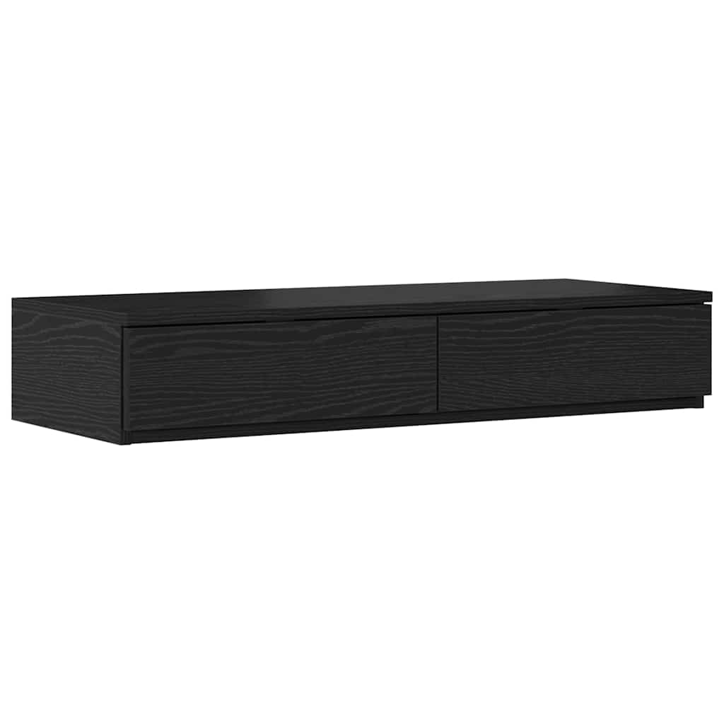 Bed Drawers Black Oak 100 x 36.5 x 16.5 cm Engineered Wood