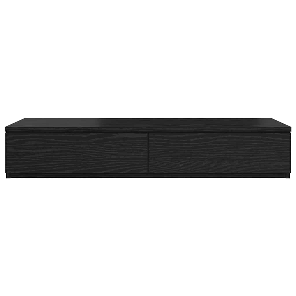 Bed Drawers Black Oak 100 x 36.5 x 16.5 cm Engineered Wood