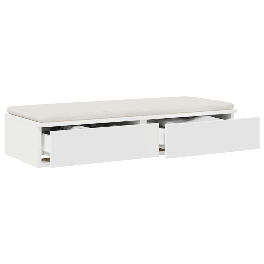Bed Drawers White 80 x 36.5 x 16.5 cm Engineered Wood