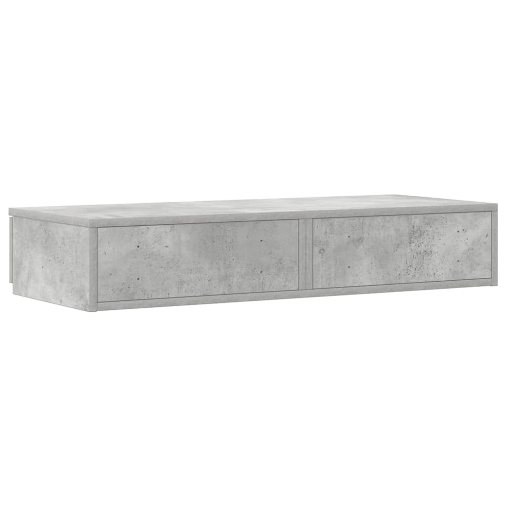 Bed Drawers Concrete Grey 80 x 36.5 x 16.5 cm Engineered Wood