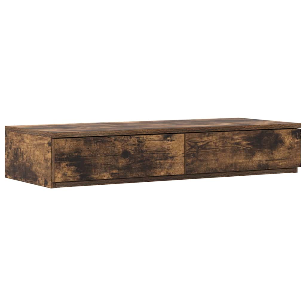 Bed Drawers Smoked Oak 80 x 36.5 x 16.5 cm Engineered Wood