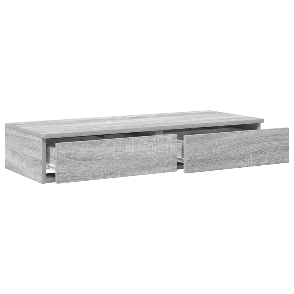 Bed Drawers Grey Sonoma 80 x 36.5 x 16.5 cm Engineered Wood
