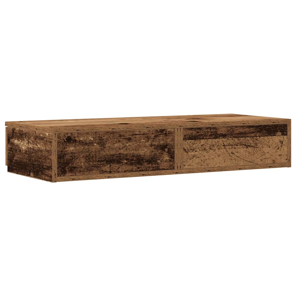 Bed Drawers Old Wood 80 x 36.5 x 16.5 cm Engineered Wood