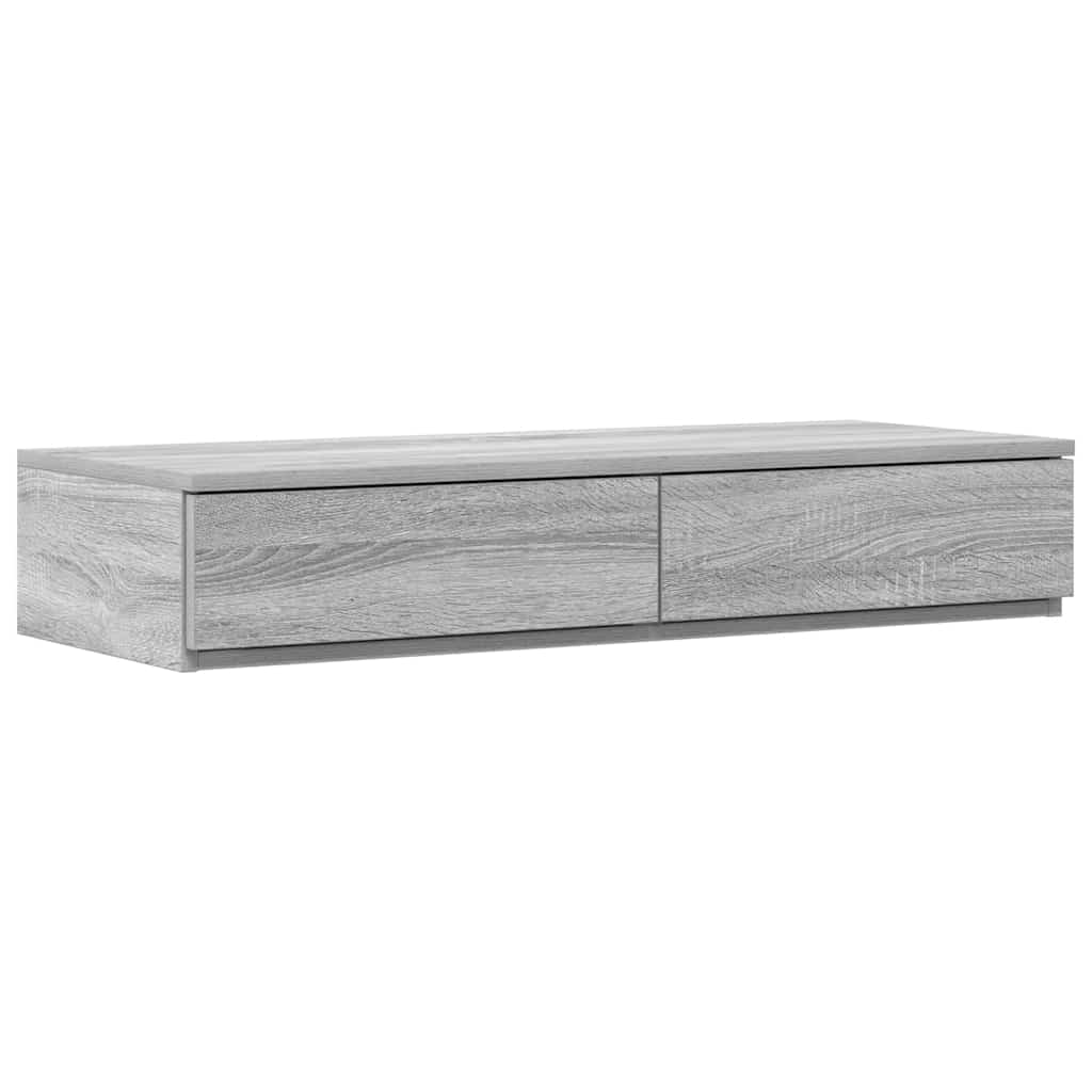 Bed Drawers Grey Sonoma 90 x 36.5 x 16.5 cm Engineered Wood