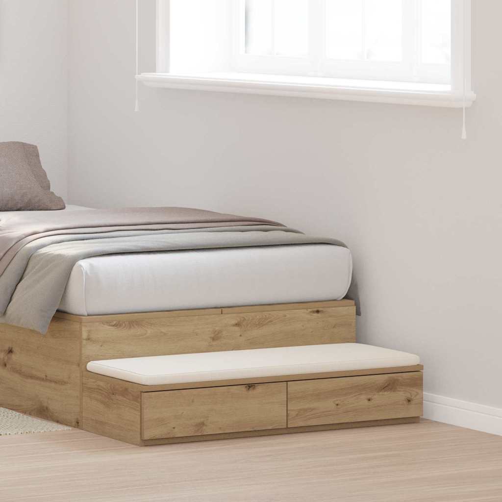 Bed Drawers Artisan Oak 90 x 36.5 x 16.5 cm Engineered Wood