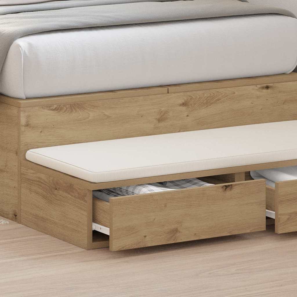 Bed Drawers Artisan Oak 90 x 36.5 x 16.5 cm Engineered Wood