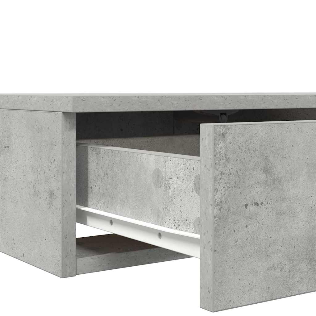 Bed Drawers Concrete Grey 120 x 36.5 x 16.5 cm Engineered Wood