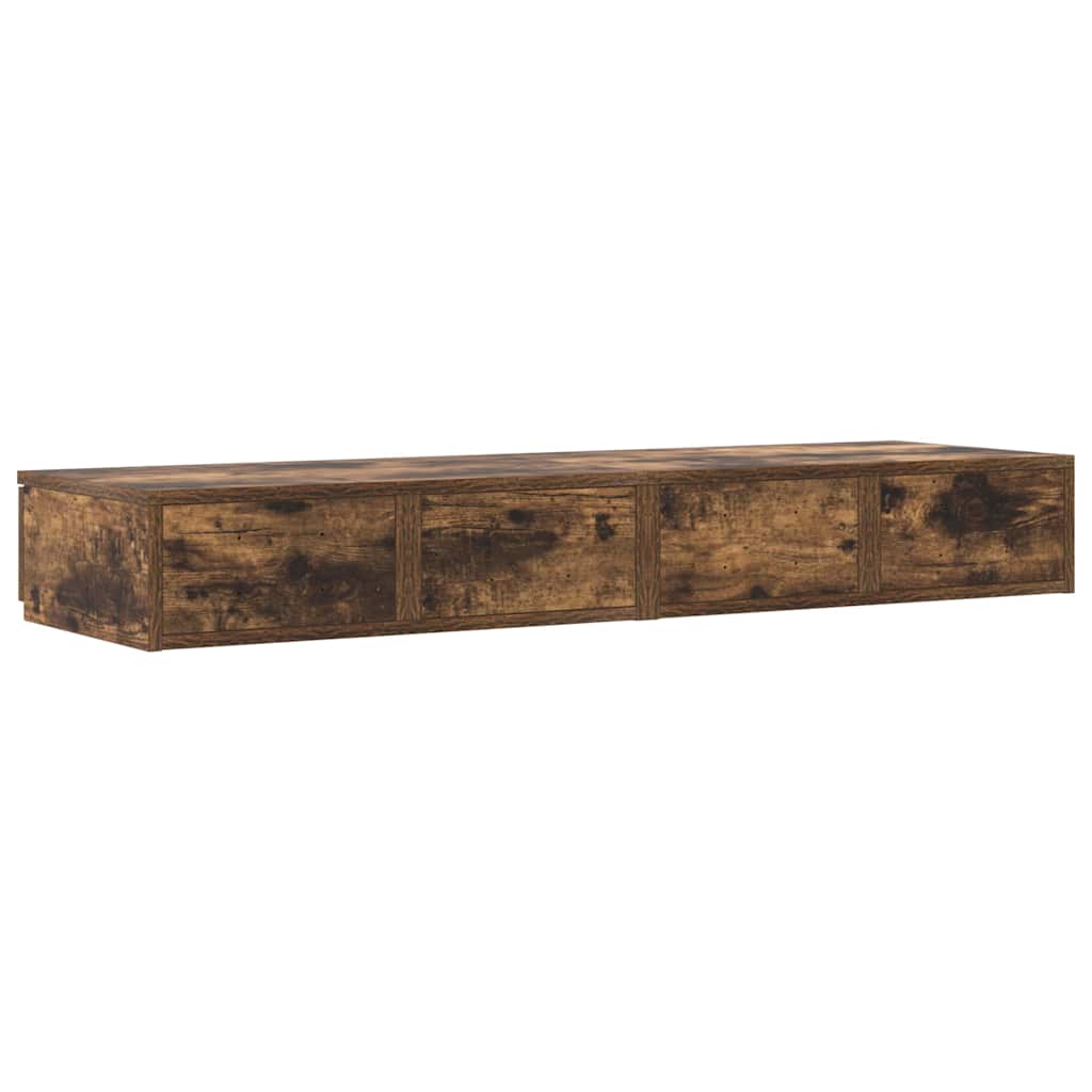 Bed Drawers Smoked Oak 120 x 36.5 x 16.5 cm Engineered Wood