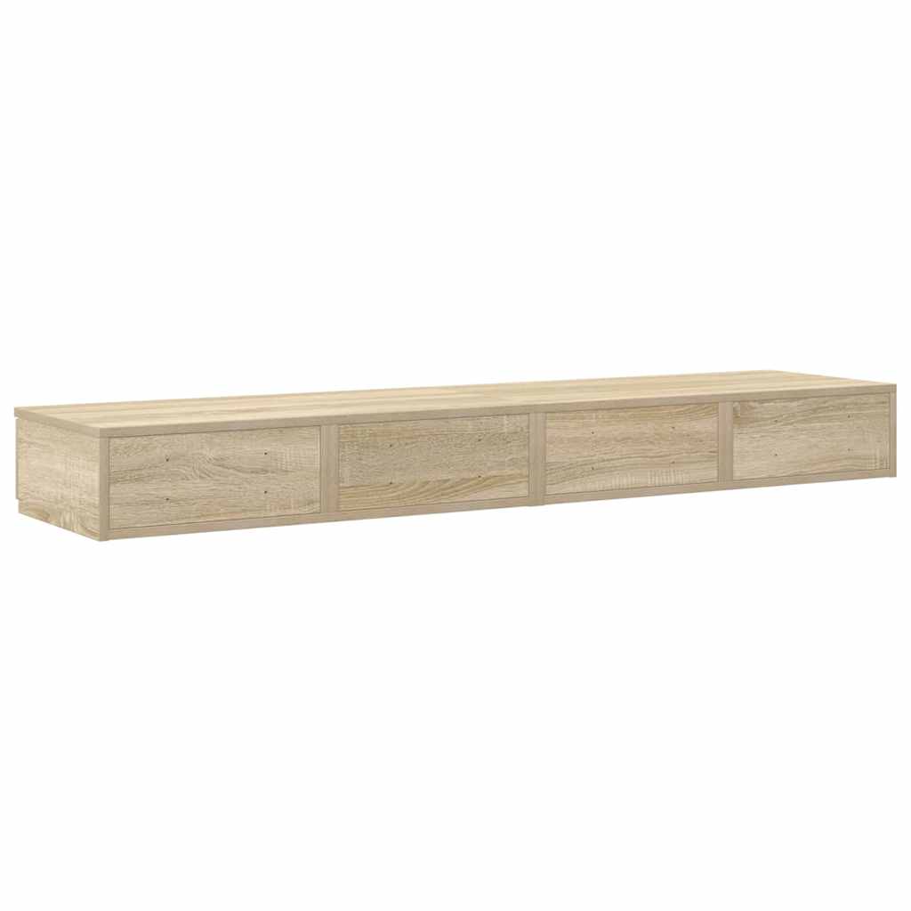 Bed Drawers Sonoma Oak 150 x 36.5 x 16.5 cm Engineered Wood