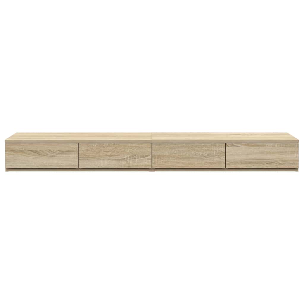 Bed Drawers Sonoma Oak 150 x 36.5 x 16.5 cm Engineered Wood