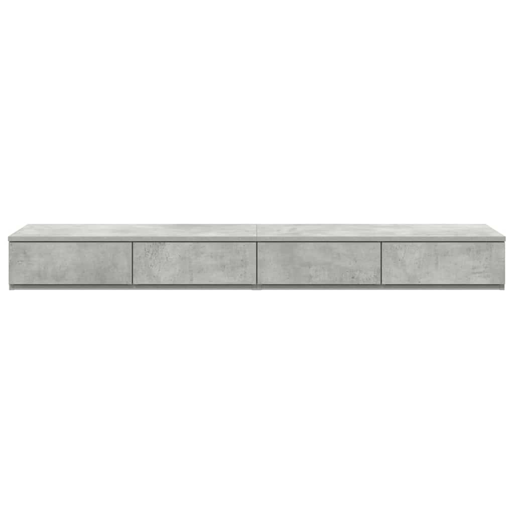 Bed Drawers Concrete Grey 150 x 36.5 x 16.5 cm Engineered Wood