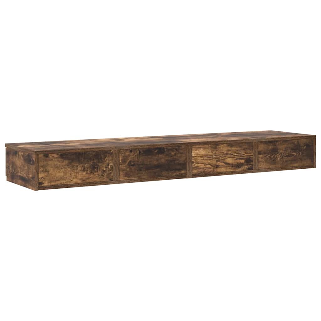 Bed Drawers Smoked Oak 150 x 36.5 x 16.5 cm Engineered Wood