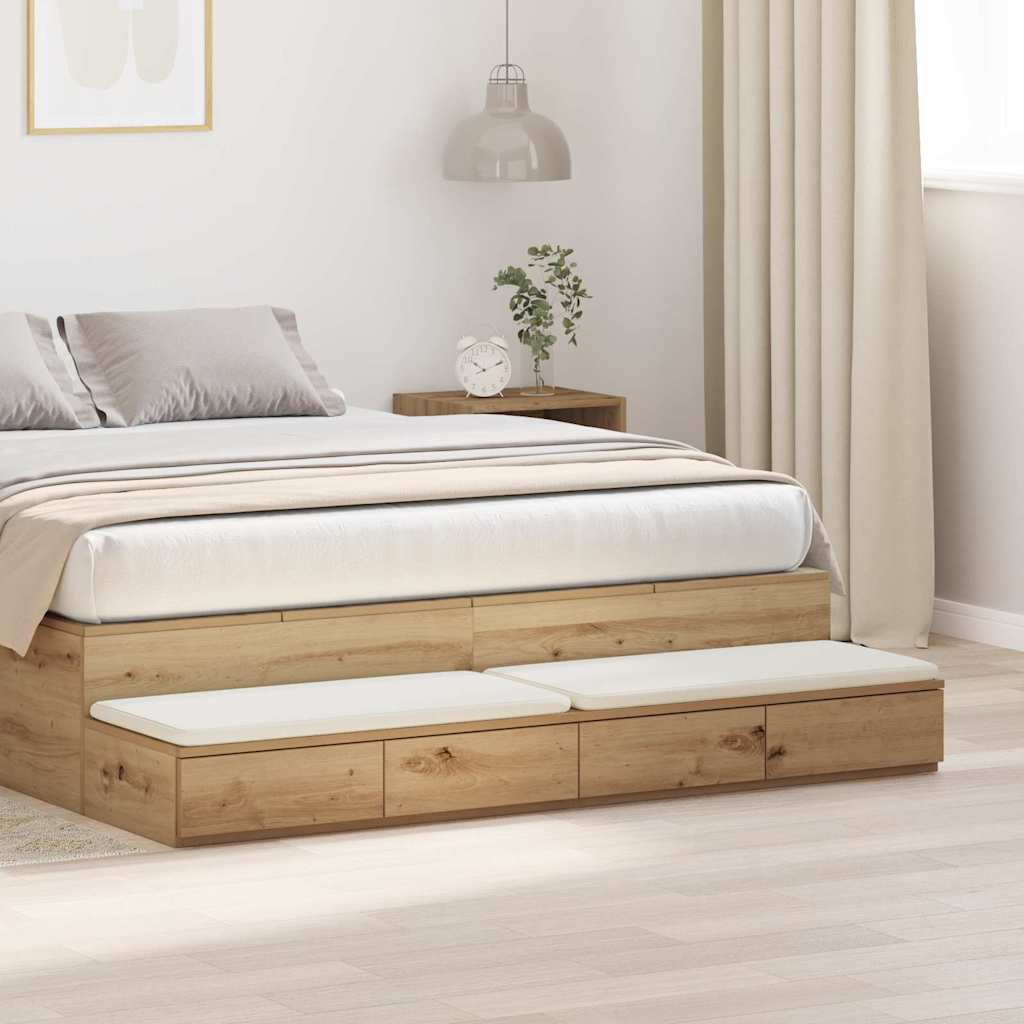 Bed Drawers Artisan Oak 150 x 36.5 x 16.5 cm Engineered Wood