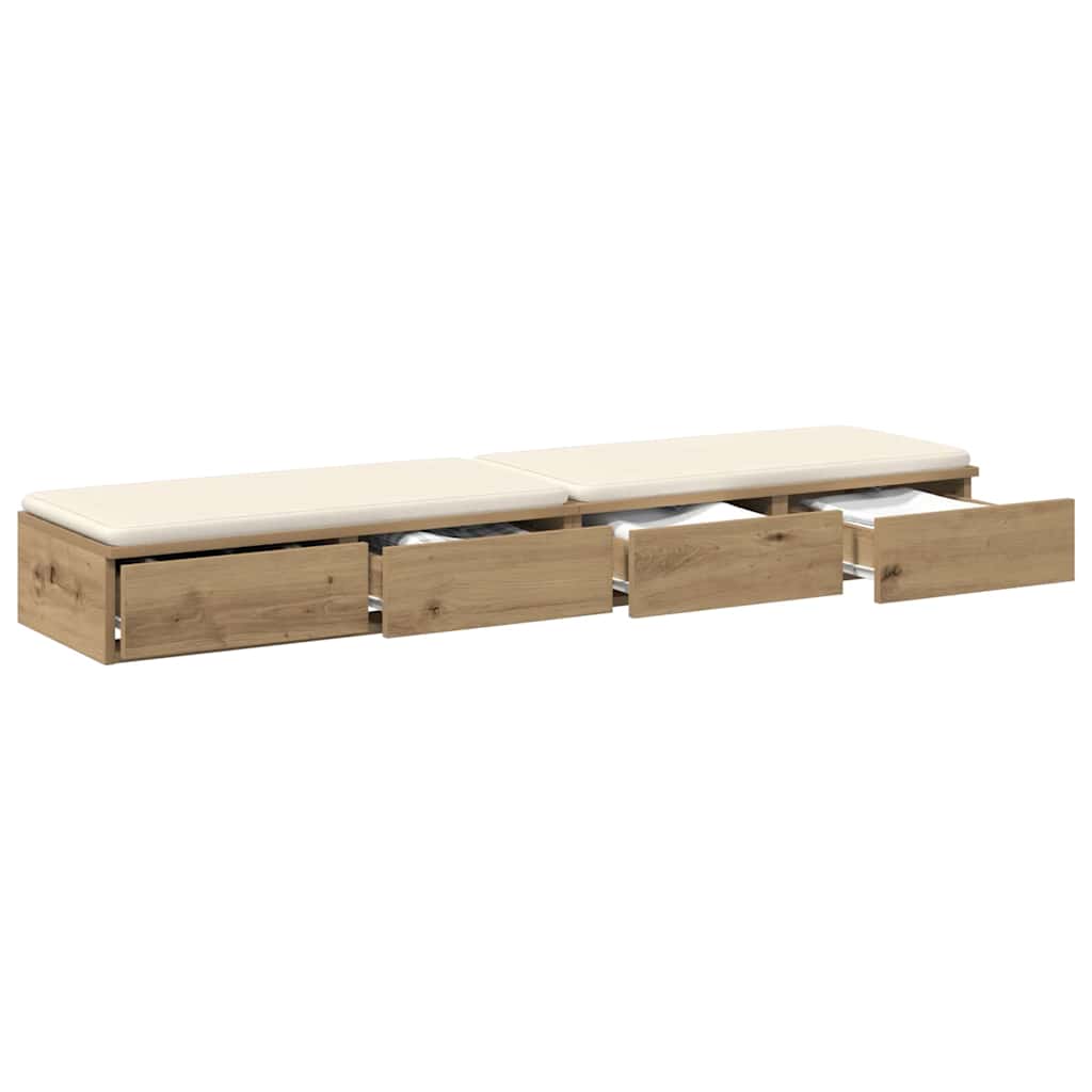 Bed Drawers Artisan Oak 150 x 36.5 x 16.5 cm Engineered Wood